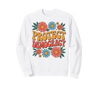 Proteja la Democracia: Retro, Vintage, patriótico, Pro democrático Sudadera