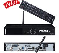 Protek X2 4K UHD Linux E2 Satélite Wi-Fi Lan 1x DVB-S2 1x Dvb-C / T2 TV Por