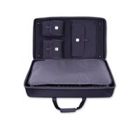 Protekt Bolsa para Alpha Theta DDJ-GRV6 con bolsillos internos BGRV6IP DJ, bolsa de transporte rígida para controlador Pioneer DJ, bolsillos para laptop, auriculares, cables, Black, 78 x 48 x 20 cm