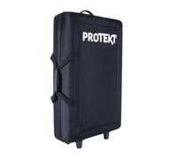 Protekt Denon Prime 4 Plus Series - Bolsa con ruedas BP4 | Bolsa de transporte ligera y dura | 4 bloques de esquina de EVA | Carcasa de EVA moldeada impermeable | Ruedas de rodamiento