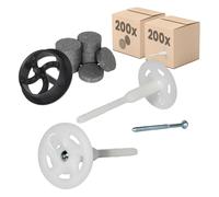 Protektor Taco roscado para materiales aislantes con tornillo acero de 30/50mm