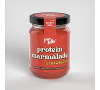 Protella® Mermelada de Fresa, Vegana, 72% Fruta Natural, Alta en Proteína 18g, Sin Aceite de Palma, Sin Azúcares Añadidos, Sin Gluten, Sin Lactosa, 170g