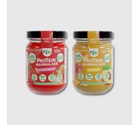 Protella - Pack Mermeladas Proteicas Sin Gluten, Sin Azúcares añadidos Melocotón + Fresa