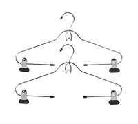 Protenrop 2711013 - Perchas con Pinzas, 2 Unidades, Color Plateado