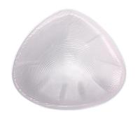 Prótesis De Mastectomía De Mama Pechos De Silicona Transparente para Mujeres, Triángulo Artificial Formas De Senos Falsos, Almohadilla Cóncava Inserciones De Sujetador,450g/Piece