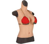 Prótesis De Silicona Realistas De Medio Cuerpo para El Pecho, Traje Moldeador De Silicona Suave para Cosplay Y Modelaje De Disfraces. Ivory Silica Gel E