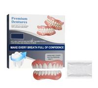 Prótesis dental, silicona Reline Denture Set, silicona dentaduras de cuerpo completo, dientes cosméticos prótesis temporales, prótesis dentales a presión, prótesis dentales postizas conjunto de
