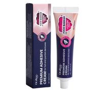 Prótesis dentales pegamento crema adhesiva 40 g dentaduras postizas fijación sin zinc para un agarre seguro pasta de dientes fuerza de adhesión prótesis aplicación para dentaduras postizas portadores