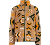 PROTEST Malton Jr Fullziptop - Niño - Marrón / Negro / Narnaja - talla 10 años- modelo 2026