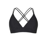 Protest Mm Patio Parte Superior de Bikini, True Black, S para Mujer