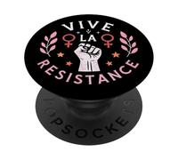 Protesta de empoderamiento Feminista de Vive La Resistance PopSockets PopGrip Adhesivo