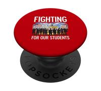 Protesta de Huelga de Maestros Unión Educativa de Chicago en Los Ángeles PopSockets PopGrip Adhesivo