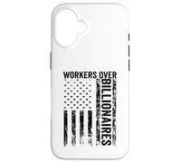 Protesta Divertida Justicia Social reúne a Trabajadores por multimillonarios Carcasa para iPhone 16