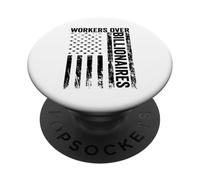 Protesta Divertida Justicia Social reúne a Trabajadores por multimillonarios PopSockets PopGrip Adhesivo