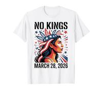 Protesta No Kings 28 de Marzo de 2026 Resiste a Las Mujeres nativas Americanas Camiseta