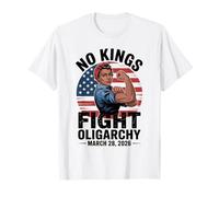 Protesta No Kings Marzo 2026 Oligarquía Feminista Mujeres Negras Camiseta