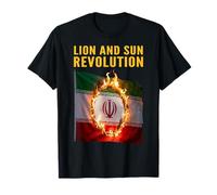 Protesta por la Libertad Persa de la revolución del León y el Camiseta