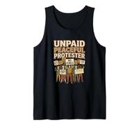 Protestante pacífico no remunerado No Kings Funny Pro Democracia Camiseta sin Mangas