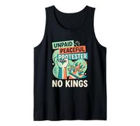 Protestante pacífico no remunerado No Kings Funny Pro Democracia Camiseta sin Mangas