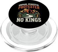 Protestante pacífico no remunerado No Kings Funny Pro Democracia PopSockets PopGrip para MagSafe