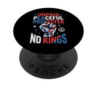 Protestante pacífico no remunerado No Reyes Divertido Pro Democracia Desig PopSockets PopGrip Adhesivo
