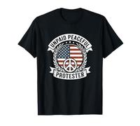 Protestante pacífico sin Pagar, Divertido diseño Pro Democracia Camiseta