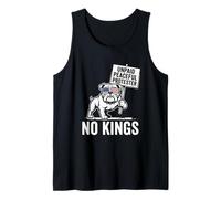 Protestante pacífico sin Pago No Kings Funny Pro Democracy Dog Camiseta sin Mangas