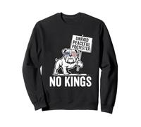 Protestante pacífico sin Pago No Kings Funny Pro Democracy Dog Sudadera