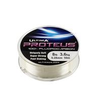 Proteus Fluorocarbon - Bobina de 50 m, 0,28 mm, 8,0 LB/3,6 kg