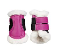 Protezioni da salto ostacoli in similpelle con imbottitura in lana sintetica mod