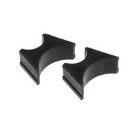 Prothane 19-1721-BL - Soporte de depósito de choque negro de 2 x 2 pulgadas