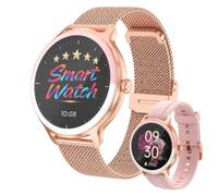 PROTKPETS Reloj Inteligente con Pantalla HD de 1,27 Pulgadas, Monitor de Actividad física, Monitor de frecuencia cardíaca, sueño, Pasos, SpO2, IP68 Resistente al Agua (Blanco)