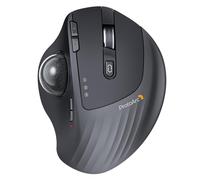 ProtoArc EM01 NL Ratón Trackball Inalámbrico Ergonómico, Ángulo Ajustable | Mouse Control del Pulgar, Recargable, 2.4G USB y 2 Bluetooth, 5 DPI, para PC/Mac/iPad/Windows