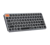 ProtoArc Teclado inalámbrico compacto retroiluminado para Mac, teclado Bluetooth K90-A, multidispositivo, perfil bajo, escritura silenciosa, recargable por USB C, compatible con MacBook Pro/Air, iPad