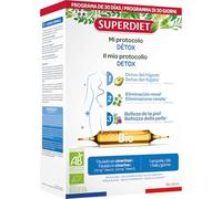 Protocolo detox bio - Detox, drenante, belleza de la piel - Ampollas | Cura de 30 ampollas de 10 ml - Desintoxicación integral en 3 fases: hígado, intestinos, riñones, pulmones, piel - Superdiet