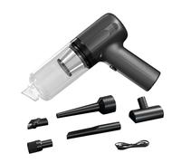 Protoence Aspirador de Coche - Soplador sin Escobillas Portátil para Limpieza | Aspirador De Coche De Alta Potencia,para Alfombras Asientos Tablero y Tapicería de Automóvil Camioneta Sofá Escritorio