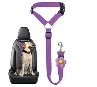 Protoence Cinturón de Seguridad para Perros en Coche,Ajustable Y Resistente para Seguridad De Mascotas | Correa De Sujeción para Perros Grandes En Coche,para Cachorros Viaje Carretera Conducción