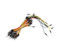 Prototipo de placa de pruebas MB-102, 400, 830 puntos, PCB sin soldadura, cables de puente, placa de cables, bricolaje(65pcs Jumper wire)