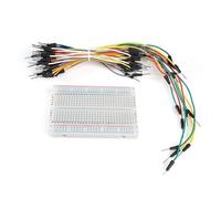 Prototipo de placa de pruebas MB-102, 400, 830 puntos, PCB sin soldadura, cables de puente, placa de cables, bricolaje(400Tie-65pcs)