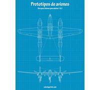 Prototipos de aviones libro para colorear para adultos 1 & 2