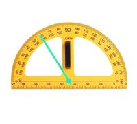 Protractor, Large Teaching Protractor, Digital Design Math Compass Protractor, Big Multifunctional Protractor for Engineers and Dry Erase Boards, Perfect for Classroom and Teaching