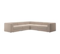 ProTuning JÄTTEBO Sofá esquinero modular, 6 asientos, Samsala gris-beige