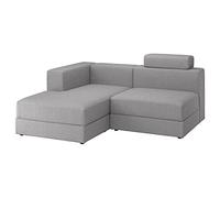 ProTuning JÄTTEBO Sofá mod de 2,5 asientos con chaise longue, izquierdo con reposacabezas/Tonerud gris