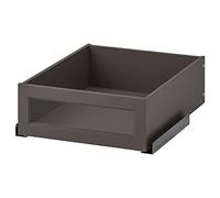 ProTuning KOMPLEMENT Cajón con frente de cristal enmarcado, gris oscuro, 50x58 cm