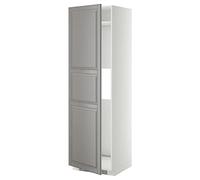 ProTuning METOD - Frigorífico o congelador de cabina alta con puerta, 60 x 60 x 200 cm, blanco/gris Bodbyn