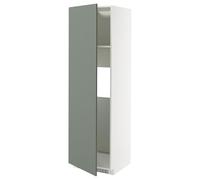 ProTuning METOD - Frigorífico o congelador de cabina alta con puerta, blanco/Nickebo gris mate y verde, 60 x 60 x 200 cm