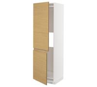 ProTuning METOD Hi cab f nevera o congelador w 2 drs, blanco/efecto roble Voxtorp, 60 x 60 x 200 cm
