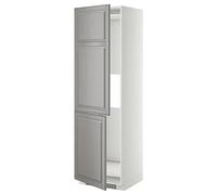 ProTuning METOD Hi cab f nevera o congelador w 2 drs, blanco/gris Bodbyn, 60 x 60 x 200 cm
