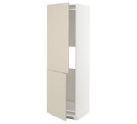 ProTuning METOD Hi cab f nevera o congelador w 2 drs, blanco/Havstorp beige, 60 x 60 x 200 cm
