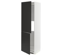 ProTuning METOD Hi cab f nevera o congelador w 2 drs, blanco/Nickebo antracita mate, 60 x 60 x 200 cm